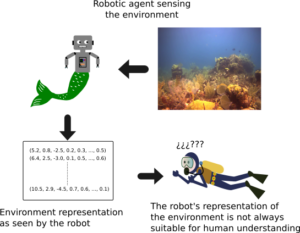 Topological-visual mapping of underwater environments for human-robot navigation