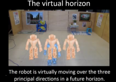 Vision based persistance localization of a humanoid robot for locomotion tasks