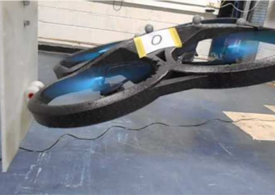 Contact force tracking of quadrotors based on robust attitude control